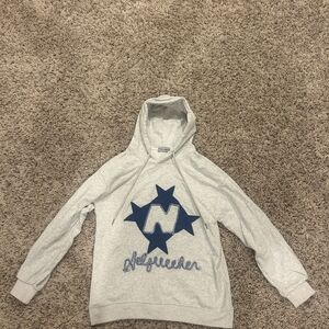 AELFRIC EDEN gray Hoodie with Blue Star Design Paid $80  - Asking $48.